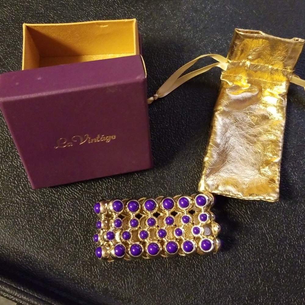 La Vintage Bracelet Gold & Purple